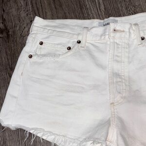 Agolde Woman’s White Jean Shorts